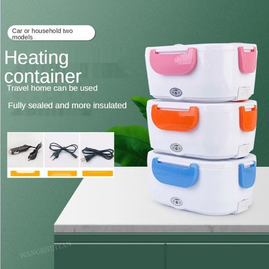 Portable Electric Lunch Box Heater – 12V Car Food Warmer with Steam Vent