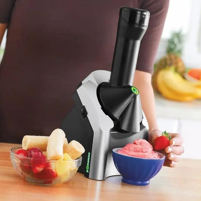 Frozen Fruit Ice Cream Maker Machine – Healthy Soft Serve Dessert Maker for Home