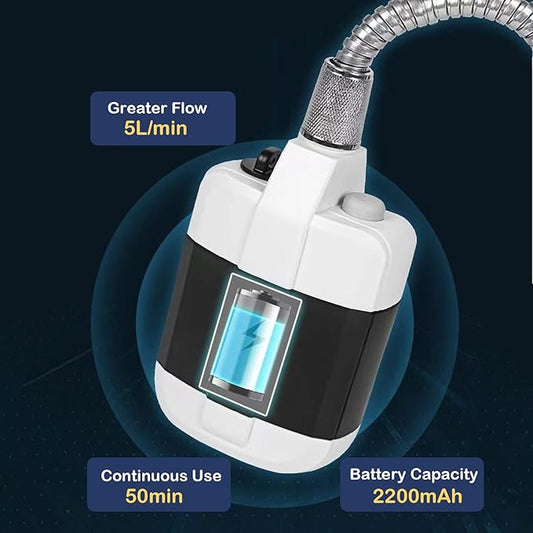 Portable Camping Shower – Rechargeable Electric Outdoor Shower