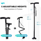 Foldable Walking Cane with LED Light