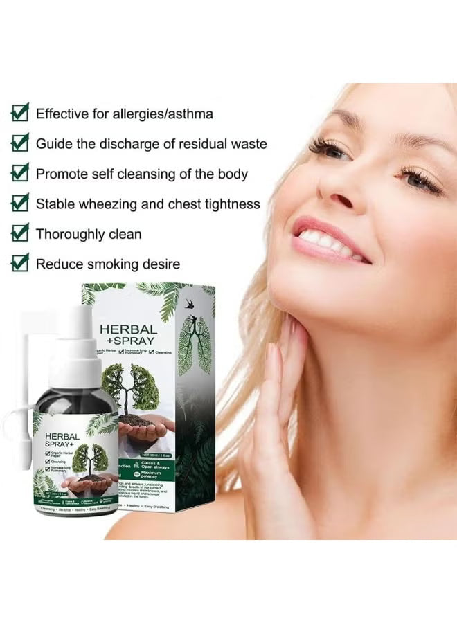 Herbal Lung Cleanse Mist – Natural Respiratory Support Spray | 100% Herbal Lung Detox