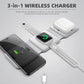 3-in-1 Wireless Charging Pad – Fast Charge iPhone, Apple Watch & AirPods with 15W Qi-Certified Stand