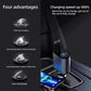 4-in-1 Retractable Car Charger – USB A, PD Port & 2 Retractable USB C Cables
