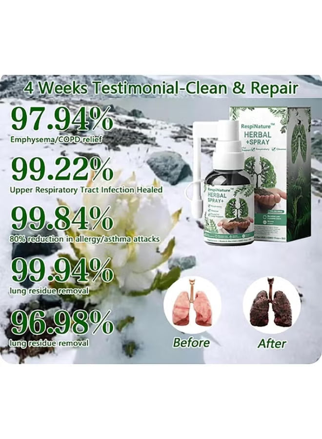 Herbal Lung Cleanse Mist – Natural Respiratory Support Spray | 100% Herbal Lung Detox