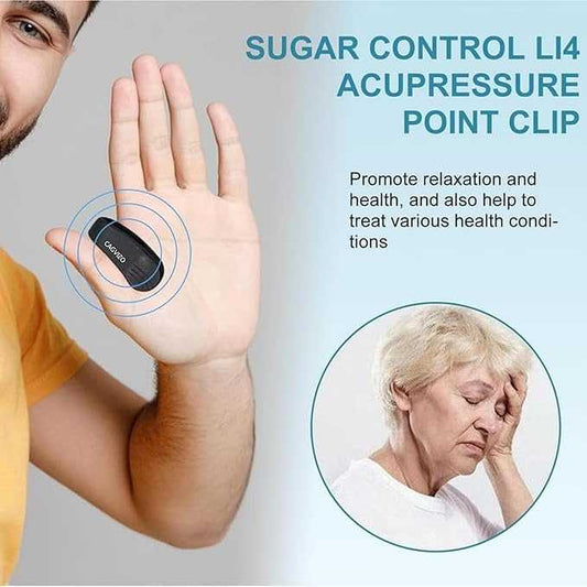 Sugar Control Acupressure Point Clip – Natural LI4 Pressure Point Relief | Drug-Free Wellness Support
