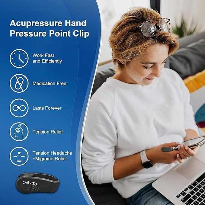 Sugar Control Acupressure Point Clip – Natural LI4 Pressure Point Relief | Drug-Free Wellness Support