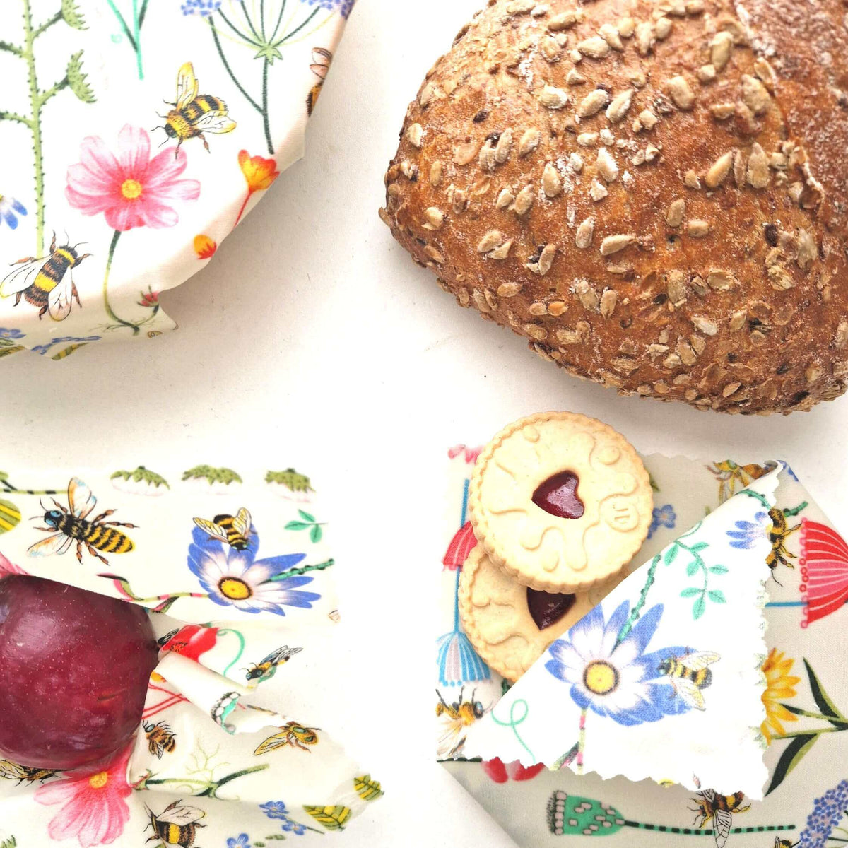 *Set of 3 Handmade Beeswax Wraps | Garden