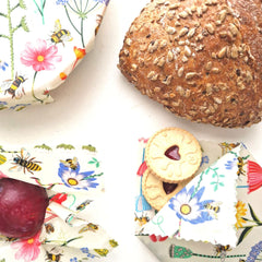 *Set of 3 Handmade Beeswax Wraps | Garden