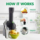 Frozen Fruit Ice Cream Maker Machine – Healthy Soft Serve Dessert Maker for Home
