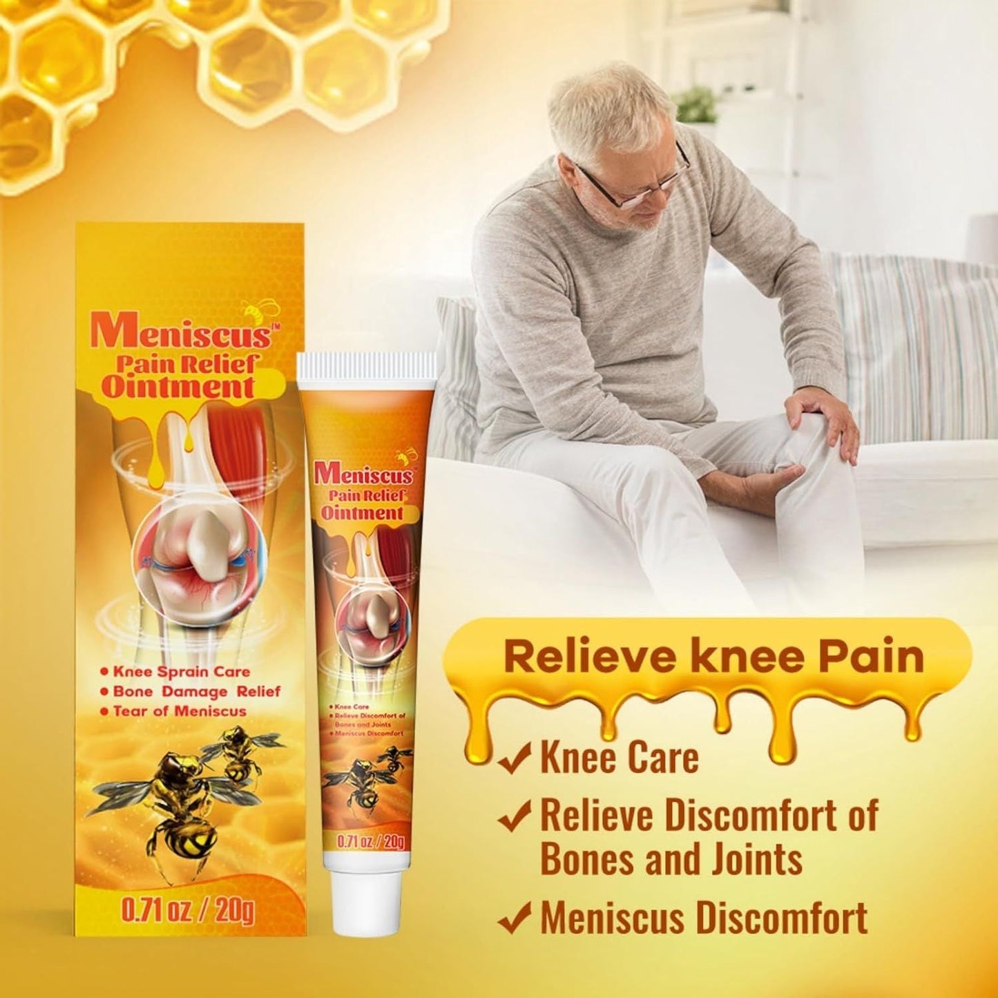 Bee Venom Joint Care Gel – Natural Joint Pain Relief | Fast Absorbing Mobility Support