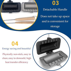 Breakfast Sandwich Maker – Non-Stick Panini Press Grill for Camping & Home