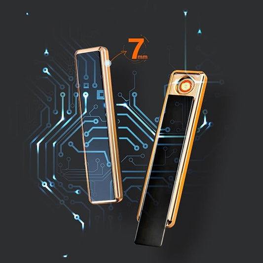 Coil Slim Lighter – USB Rechargeable Windproof Flameless Lighter