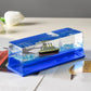 Cruise Ship Blue – Never-Sinking Fluid Drift Bottle Decoration