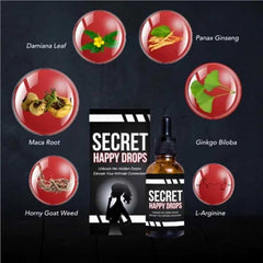 Happy Drops – PleasurePeak Oral Drops for Women | Natural Energy Boost & Intimate Wellness