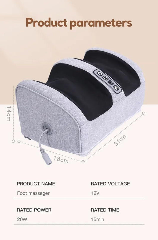 Electric Foot Massager – Professional Deep Kneading Foot Therapy | Timing Control Circulation Booster