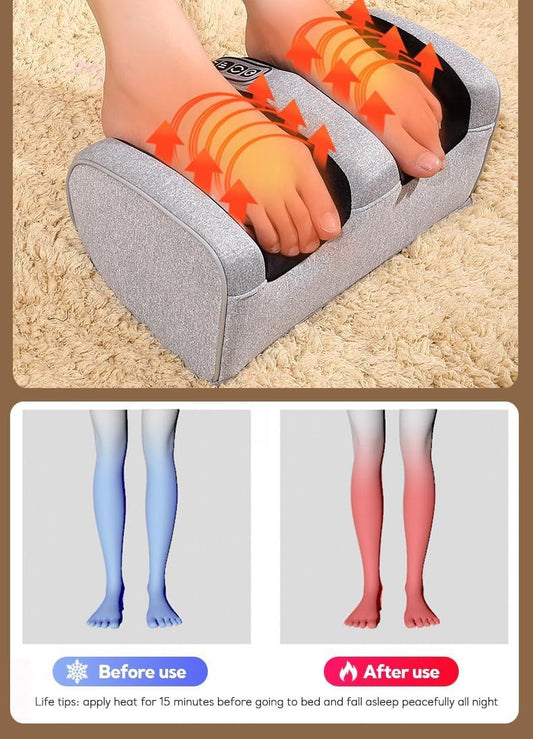 Electric Foot Massager – Professional Deep Kneading Foot Therapy | Timing Control Circulation Booster