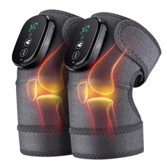 Electric Knee Massager – Heated Vibrating Knee Brace | 3-in-1 Cordless Pain Relief Wrap
