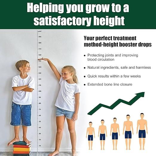 Height Booster Drops (30ml) – Natural Growth Support for Kids | Essential Nutrients for Healthy Development