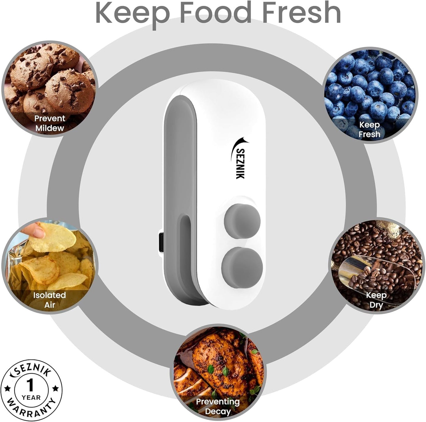 Mini Portable Bag Sealer – 2-in-1 Heat Sealer & Cutter with Rechargeable Battery