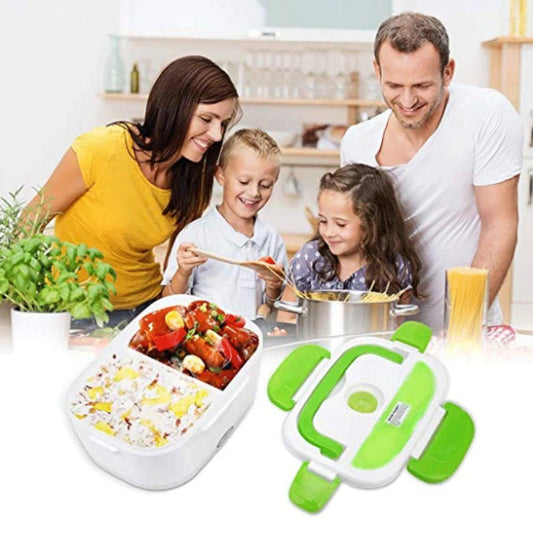 Portable Electric Lunch Box Heater – 12V Car Food Warmer with Steam Vent