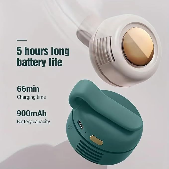 Portable Mini Bladeless Fan – Rechargeable Clip Fan (5V)