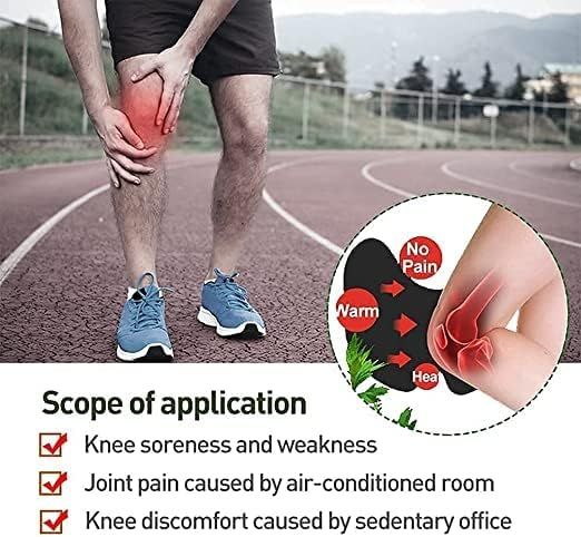 Professional Herbal Knee Plaster Patch – Fast Acting Moxa Heat Therapy | 100% Natural Pain Relief