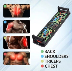 Push-Up Board – Non-Slip Collapsible Multi-Function Push Up Training System | 120KG Weight Capacity