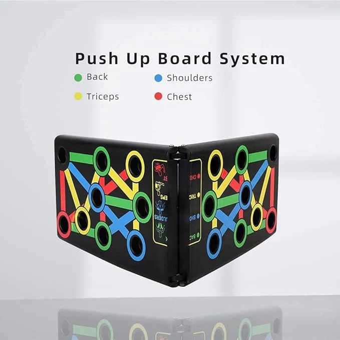 Push-Up Board – Non-Slip Collapsible Multi-Function Push Up Training System | 120KG Weight Capacity