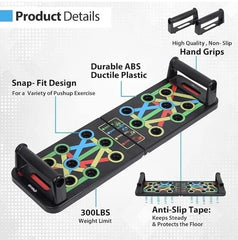 Push-Up Board – Non-Slip Collapsible Multi-Function Push Up Training System | 120KG Weight Capacity