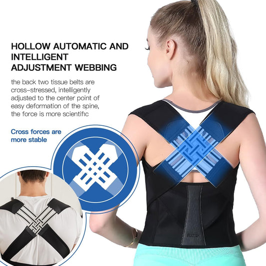 Posture Belt – Adjustable Back Brace Posture Corrector | Spine & Shoulder Support for Men & Women