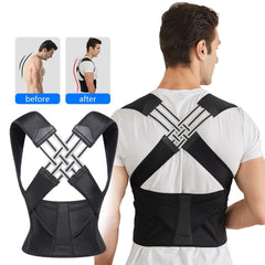 Posture Belt – Adjustable Back Brace Posture Corrector | Spine & Shoulder Support for Men & Women