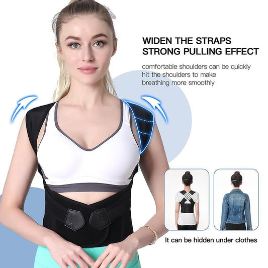 Posture Belt – Adjustable Back Brace Posture Corrector | Spine & Shoulder Support for Men & Women