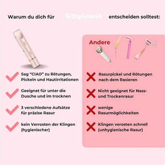 SilkySplash 2-in-1 Women’s Razor & Trimmer – Smooth Precision & Total Freedom