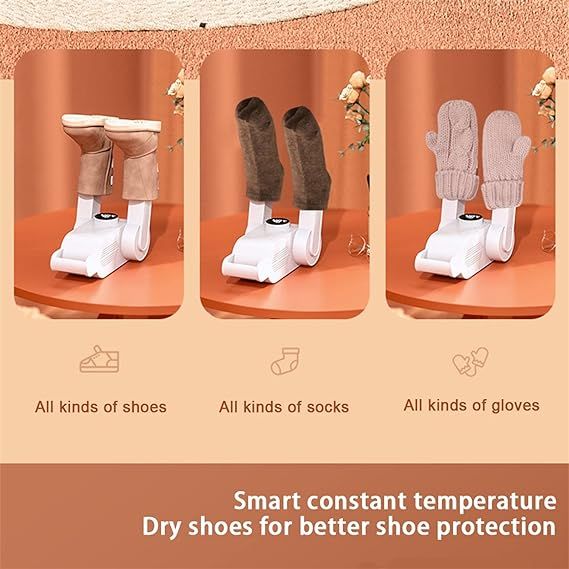 Electric Shoe Dryer – 42°C Constant Heat Boot Dryer with 120-Min Timer