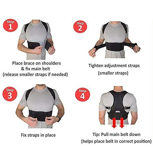 Shoulder Back Support Belt – Posture Corrector & Pain Relief Brace | Breathable Adjustable Fit