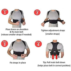 Shoulder Back Support Belt – Posture Corrector & Pain Relief Brace | Breathable Adjustable Fit