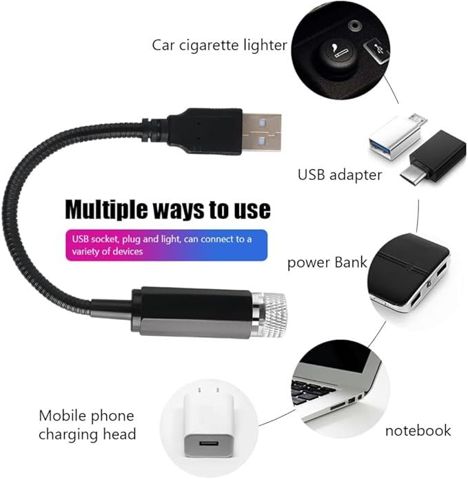 USB Roof Star Projector Lights with 3 Modes