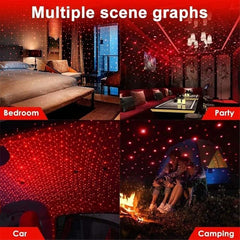USB Roof Star Projector Lights with 3 Modes