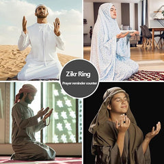Zikr Ring – World's Smallest Smart Ring with OLED Display & Tasbeeh Counter