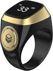 Zikr Ring – World's Smallest Smart Ring with OLED Display & Tasbeeh Counter