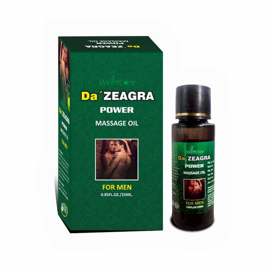Da' ZEAGRA Power Massage Oil – Ayurvedic Herbal Massage Oil for Men | 100% Natural Ingredients